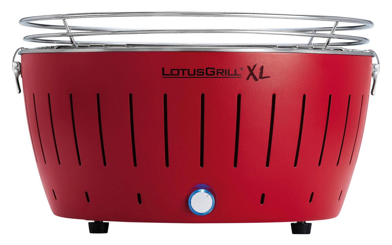 LotusGrill XL Holzkohlegrill mit Tragetasche Feuerrot