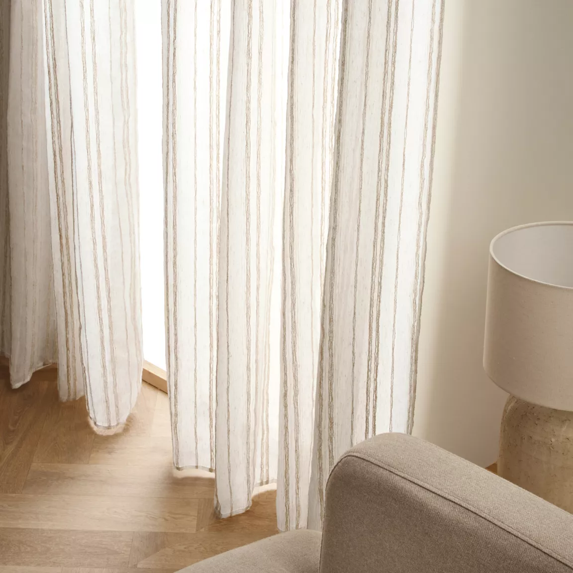 Voilage œillets (280 x 240 cm) Théo Beige