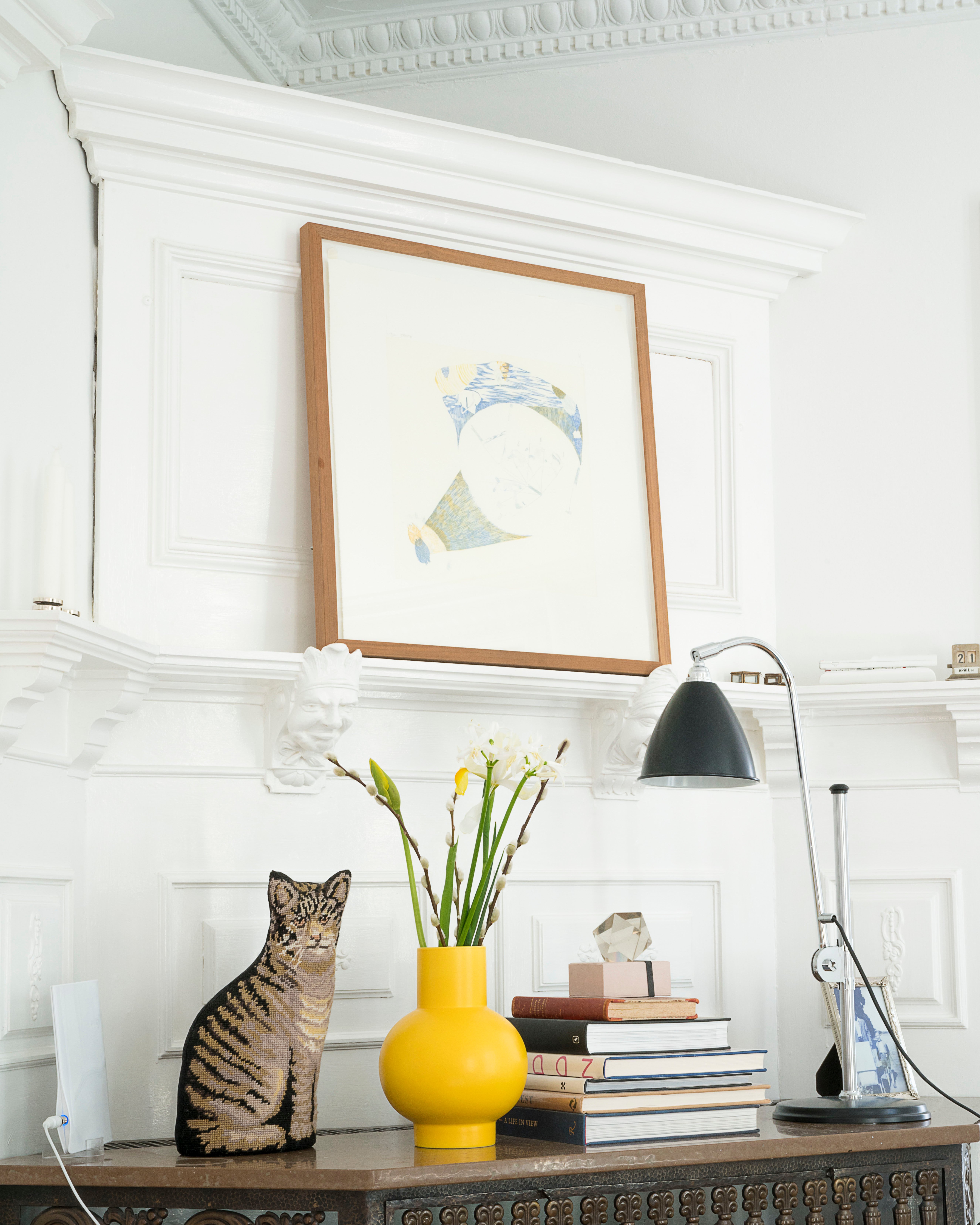 STRØM LARGE - Vase céramique | Jaune