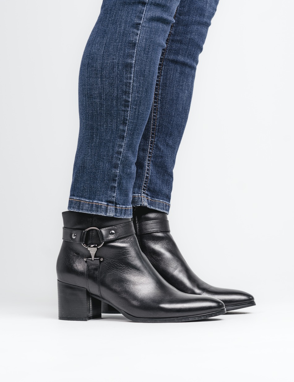 Glattleder Stiefelette