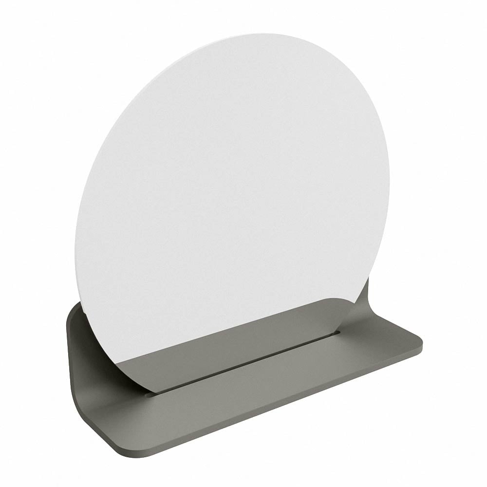 Mondiaz Spot spiegel rond Ø40cm met planchet smoke