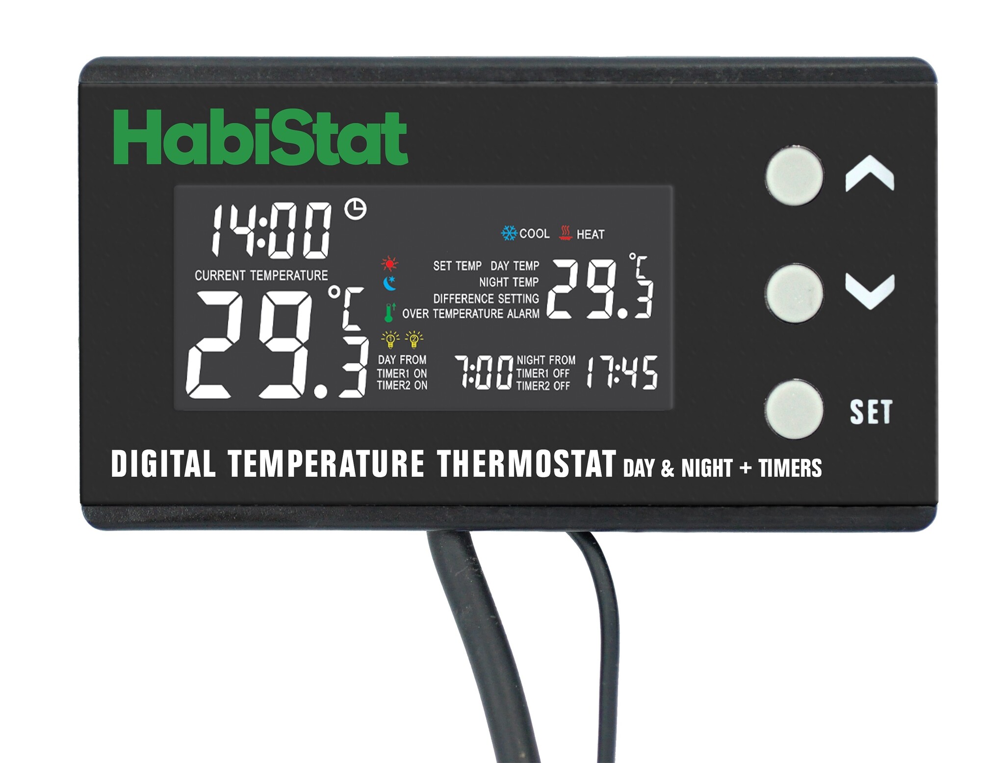 Habistat Digitale Terrarium Thermostaat Dag en Nacht