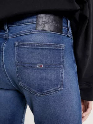 Calça jeans skinny de cintura baixa com barra desfiada Sophie