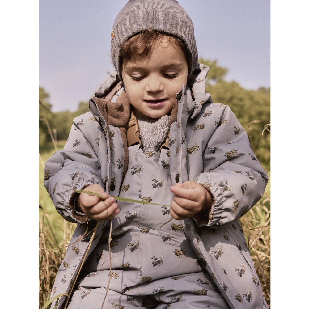 Køb Lil'Atelier Ultimate Grey Airplanes Nmmlasnow10 Jkt Fo Aop1 Lil