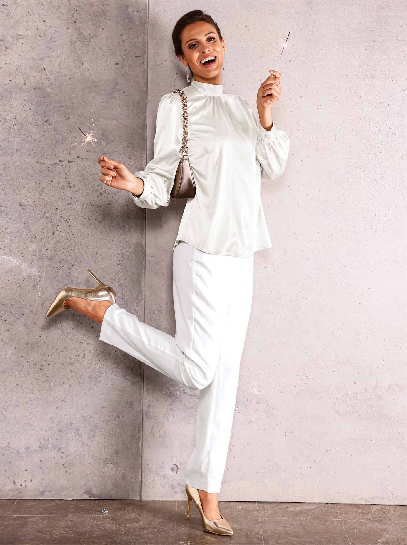 Inspirationen Satinbluse