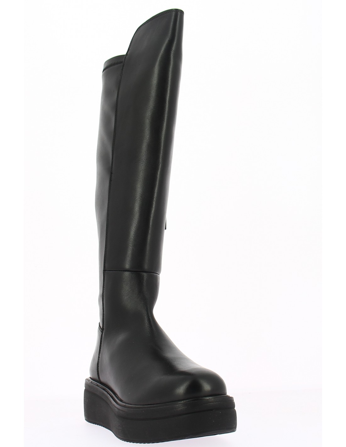 kharisma cuissardes compensées femme cuir noir