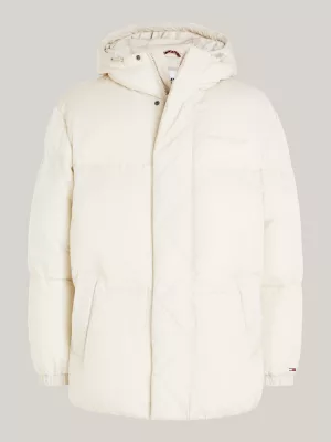 Jaqueta puffer oversized com capuz
