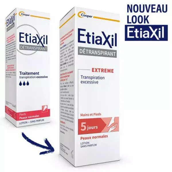 Etiaxil Déodorant Détranspirant Transpiration Excessive EXTREME Pieds 15ml
