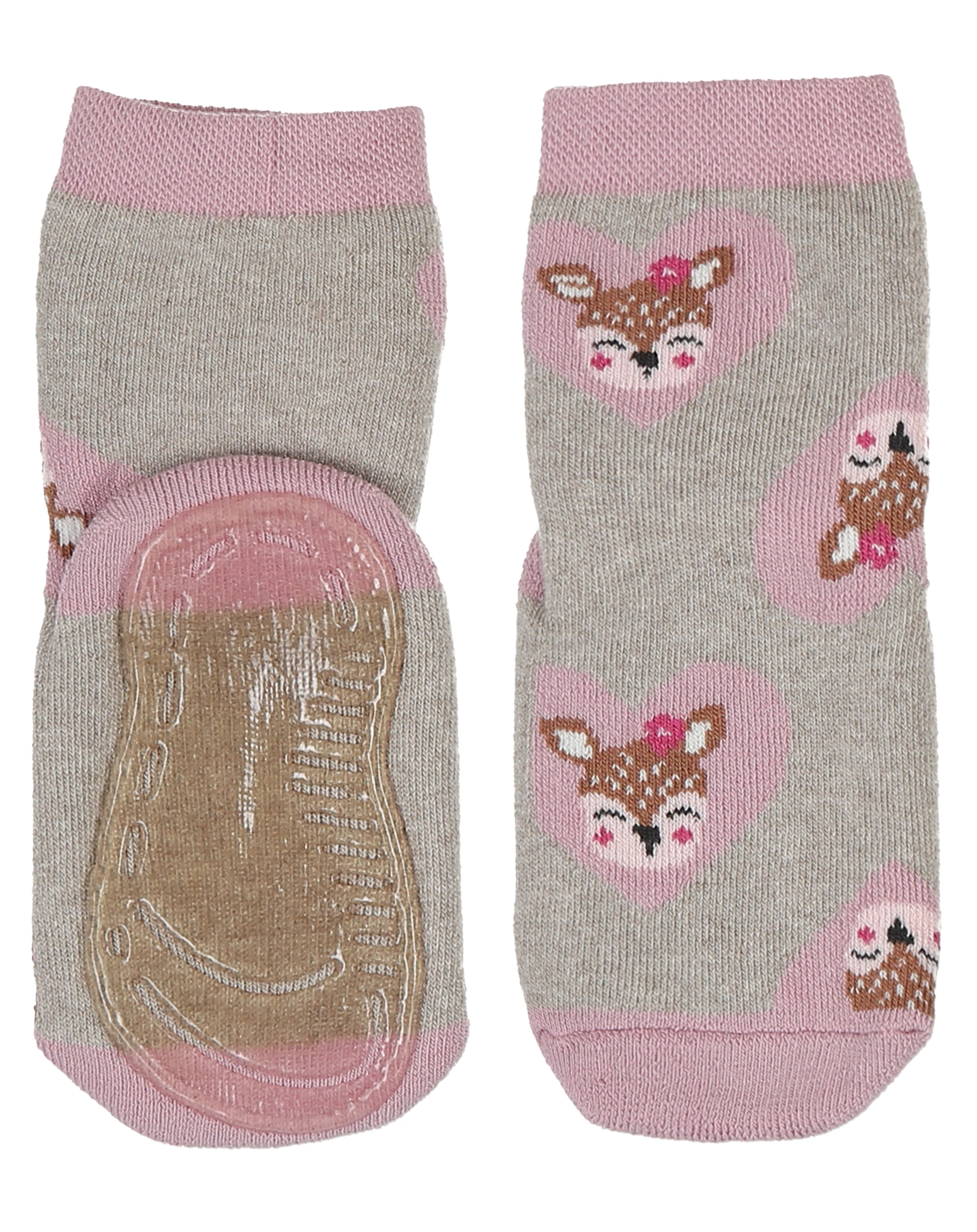 Stoppersocken SOFTSTEP REHHERZ 2er- Pack in brombe