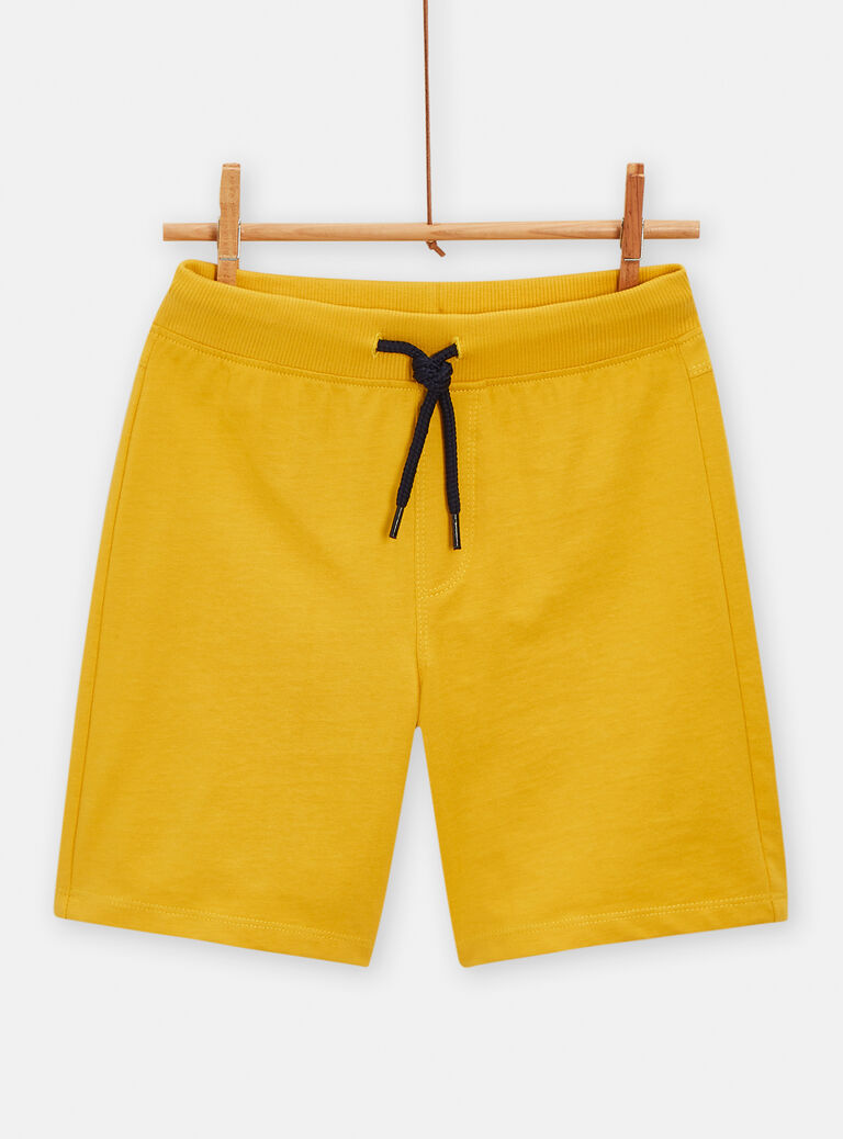 Ensemble imprimé plage écru et jaune pour garçon
