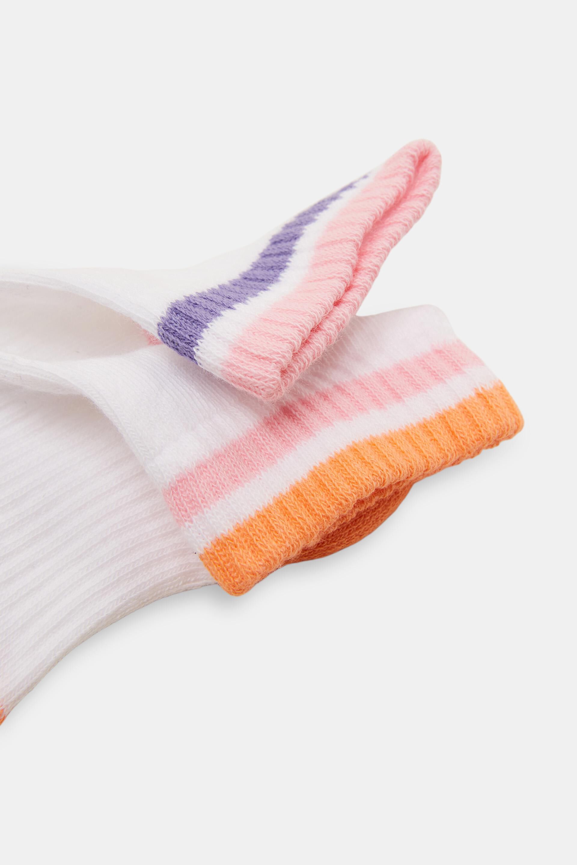 Lot de 2 chaussettes de sport aux touches colorées