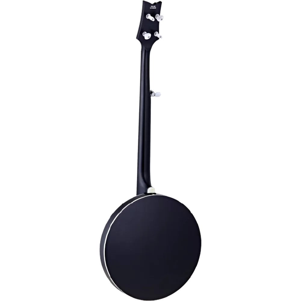 Ortega OBJ450-SBK Raven Series Satin Black banjo met gigbag