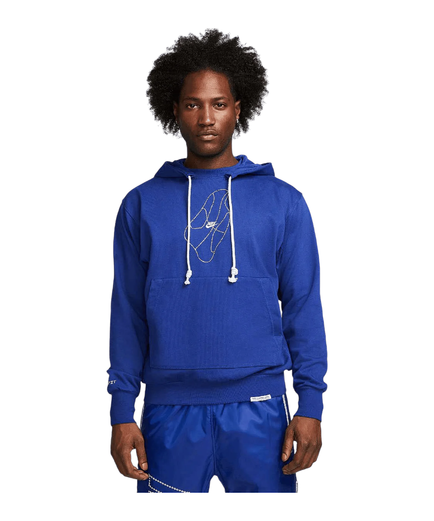 Nike Standard Issue Chain Hoody Blau Weiss F455