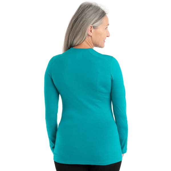 T-shirt thermique ICEBREAKER W 200 OASIS LS CREWE FLUX GREEN