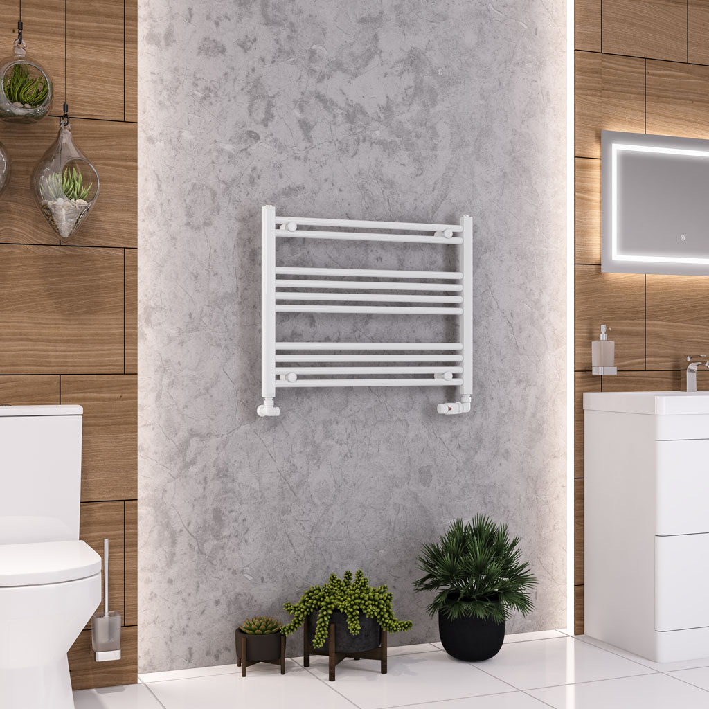 Eastbrook Wendover handdoekradiator 75x60cm 315W wit glans