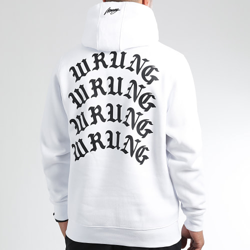 Sweat Capuche Independent Blanc Noir