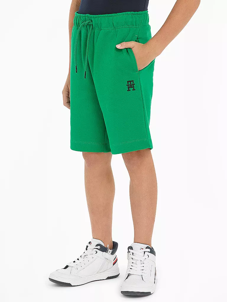 TOMMY HILFIGER Jungen Shorts MONOGRAM grün