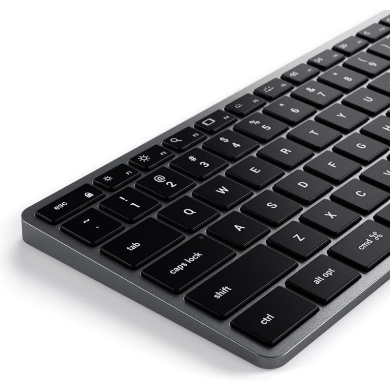 Satechi Slim W3 clavier Universel USB AZERTY Français Aluminium, Noir