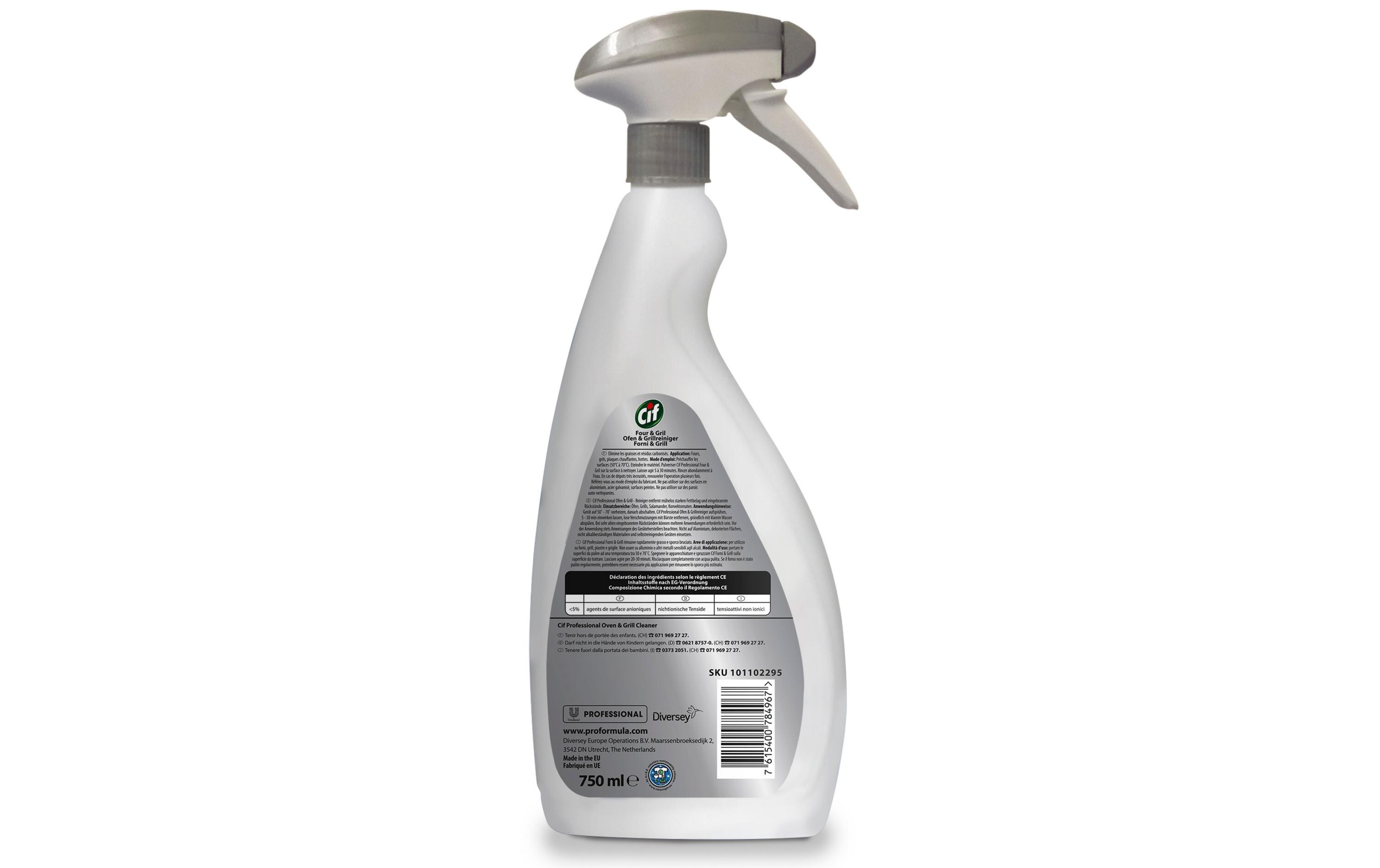 Cif Professional Oven & Grill Cleaner 750 mlStark gegen Fett und Eingebranntes