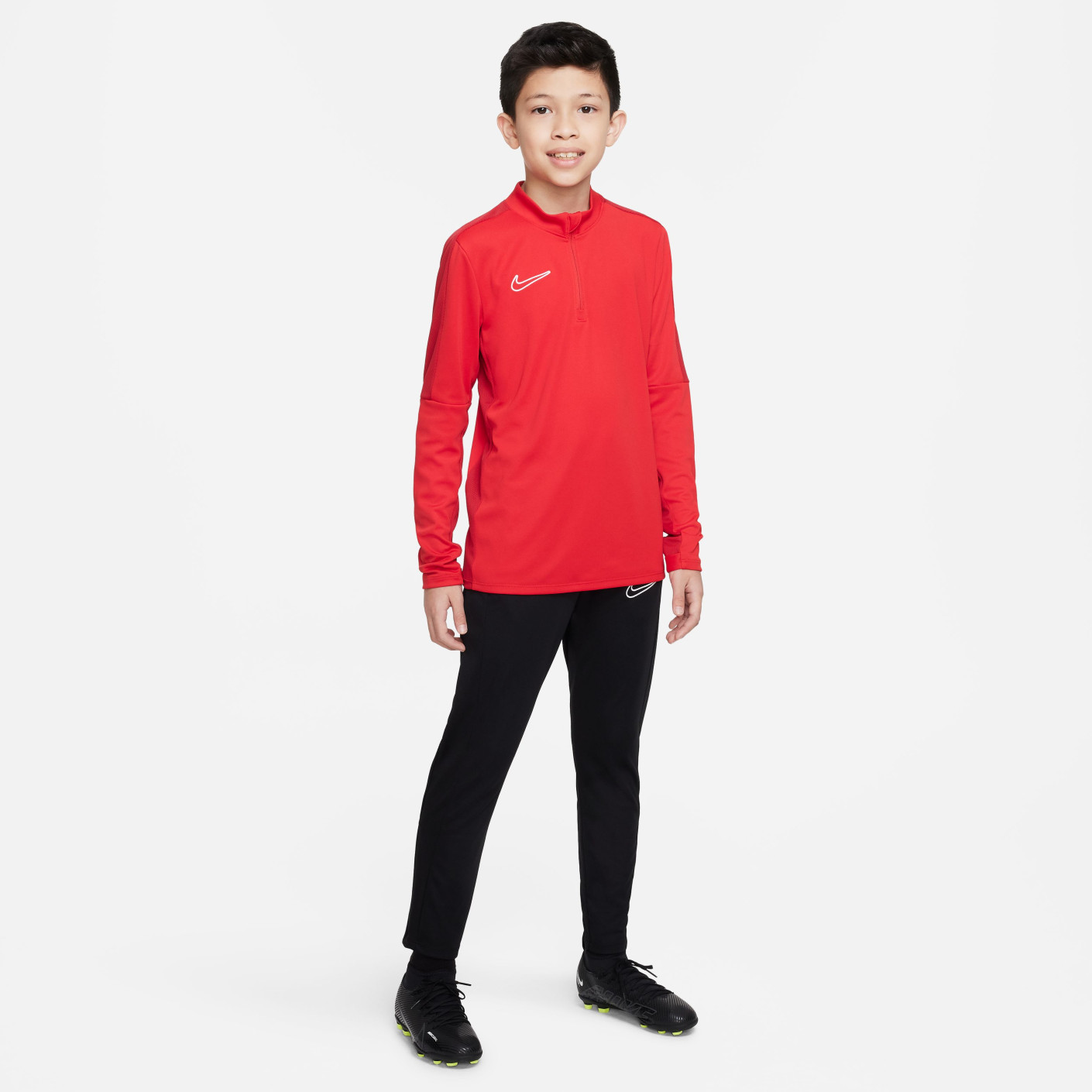 Nike Dri-FIT Academy 23 Trainingstrui 1/4-Zip Kids Rood Wit