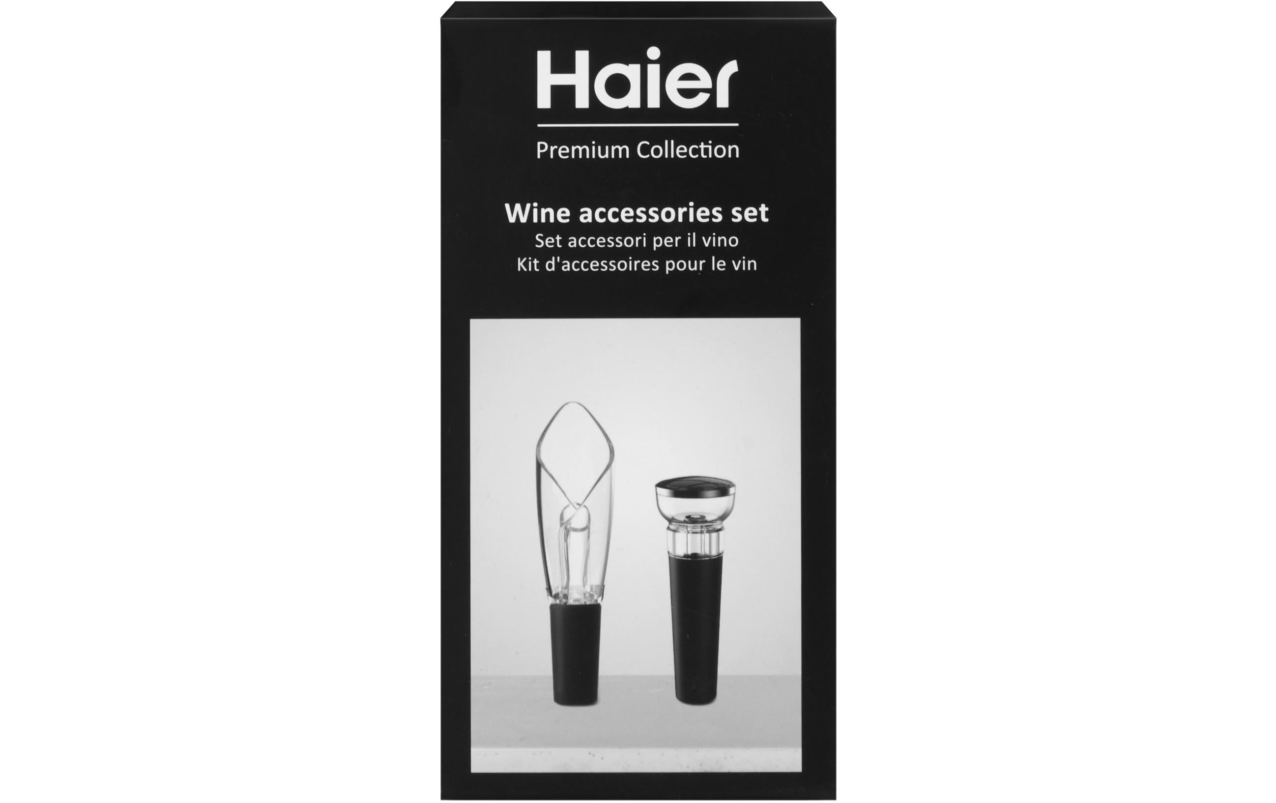Servier- und Aufbewahrungsset HAWGKIT02 Schwarz/TransparentSet zum Servieren und Aufbewahren