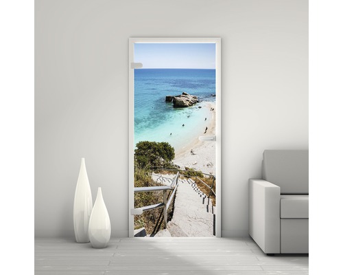 Pertura glazen deur Mynd Beach 70,9 x 197,2 x 0,8 cm DIN Links