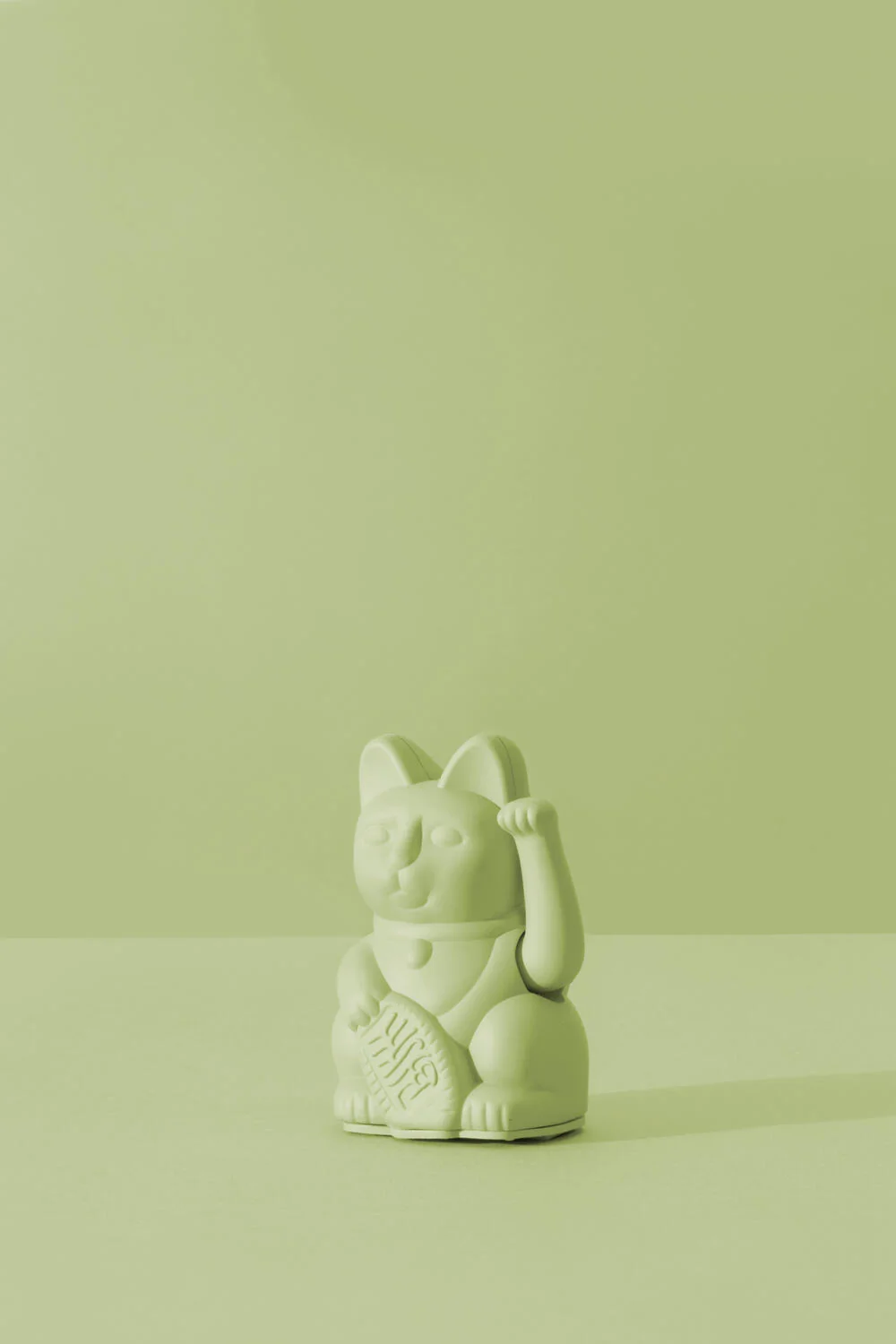 Donkey  Maneki-Neko kat, mini - pastelgrøn