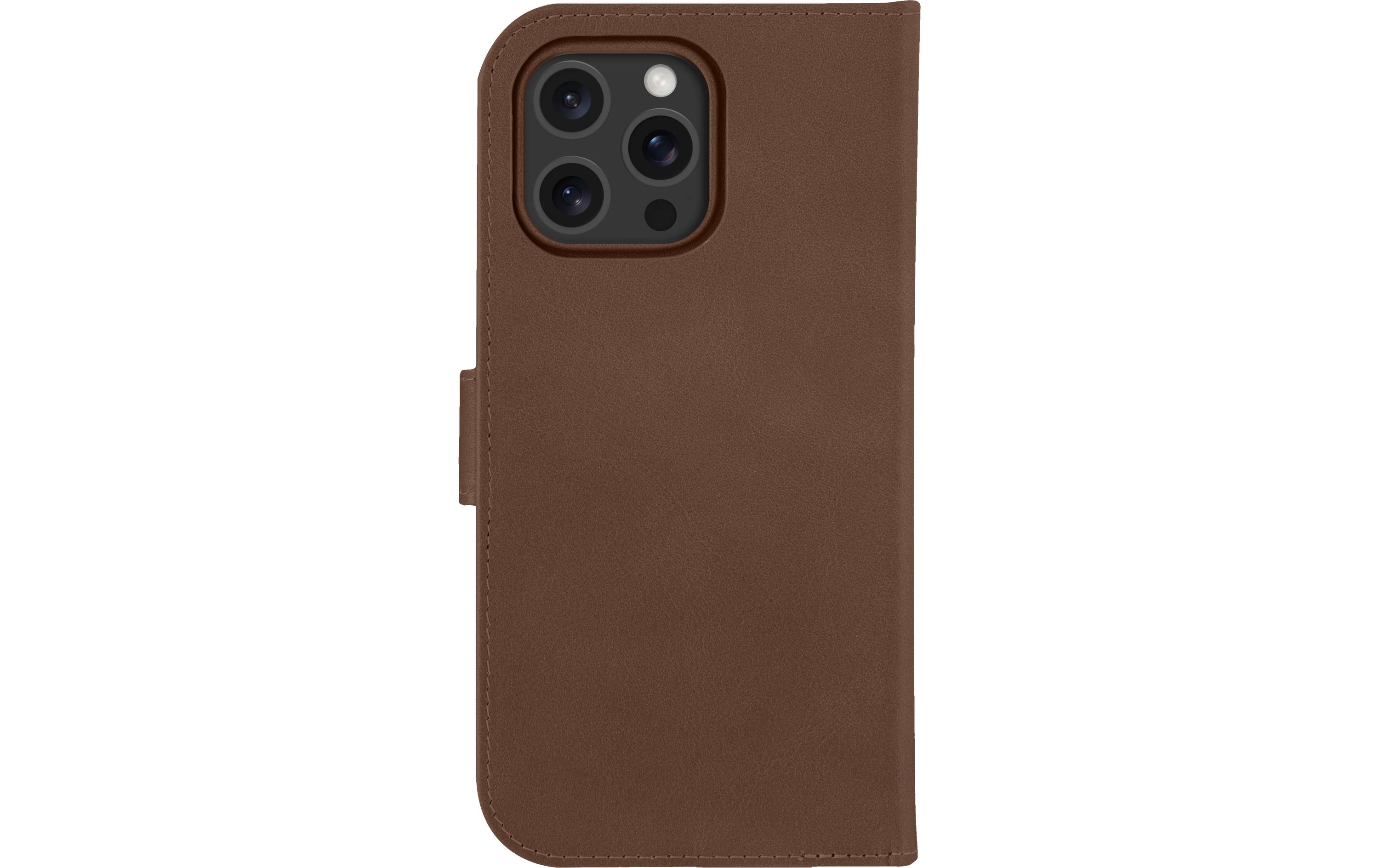 Book Cover Lynge iPhone 16 Pro Max BraunSchutzhülle für das Apple iPhone 16 Pro Max