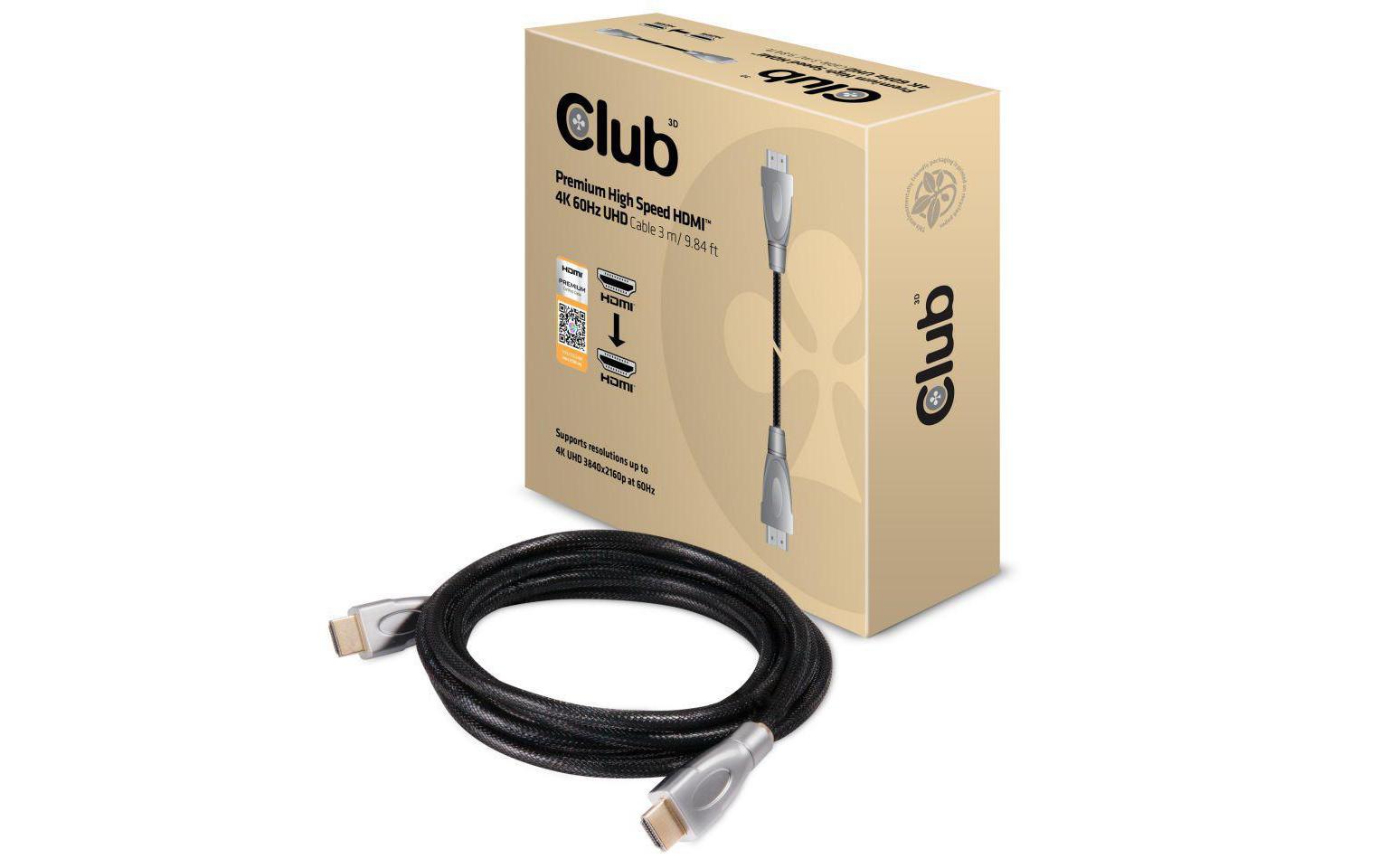 Kabel HDMI 2.0 - HDMI Premium, 3 mPremium High Speed HDMI 2.0 Kabel, 4K60Hz UHD