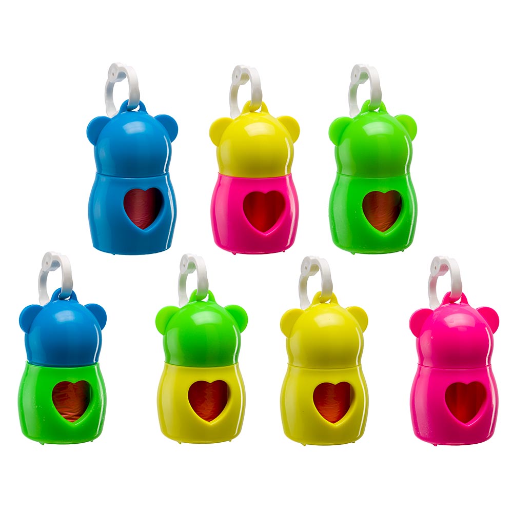 Support pour sachets hygiéniques pour chiens, dudu' classic, avec crochet pratique, 20 sacs inclus