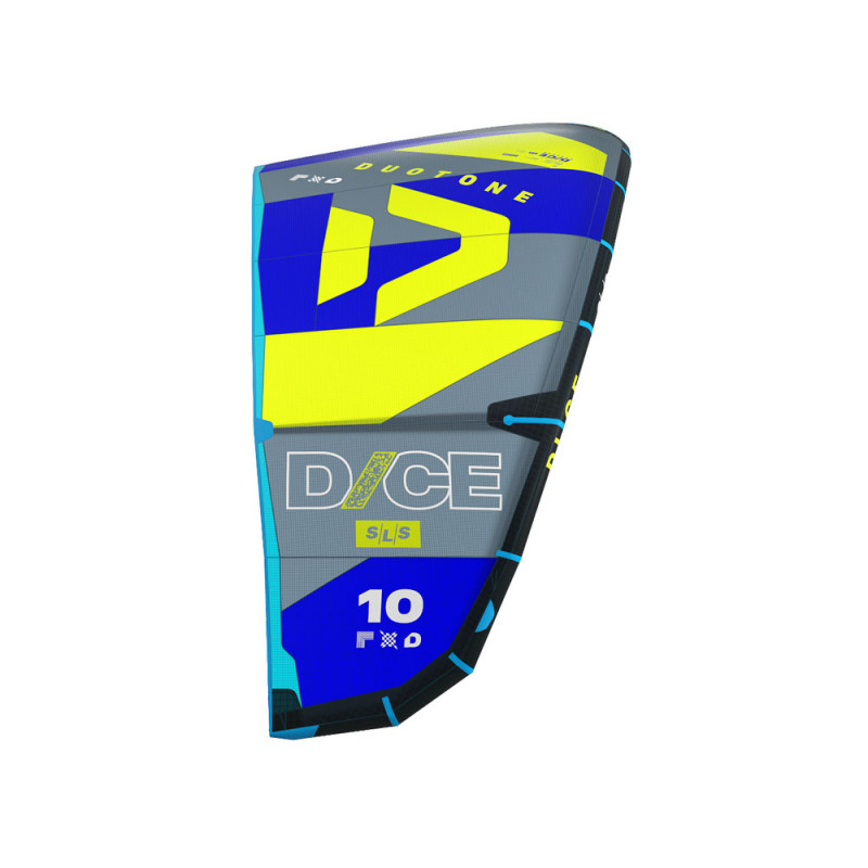 AILE DE KITESURF DUOTONE DICE SLS 2024 LIME/DARK GREY