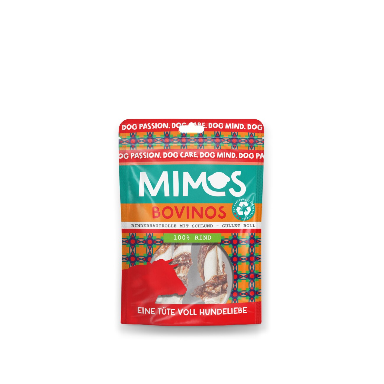 Mimos Rinderhautrolle mit Schlund 10 cm