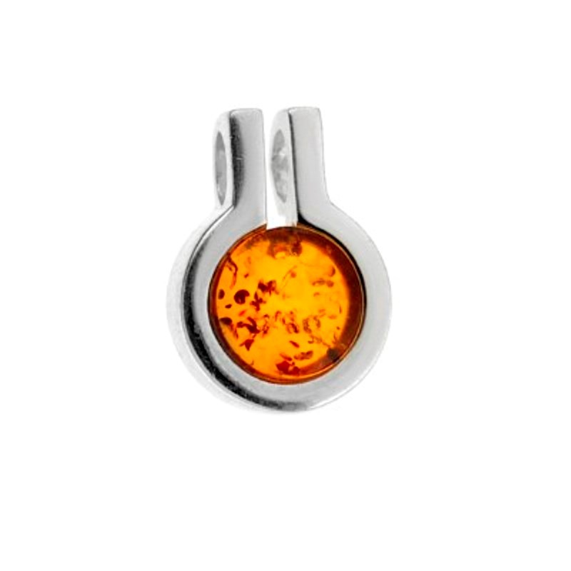 Pendentif ambre argent