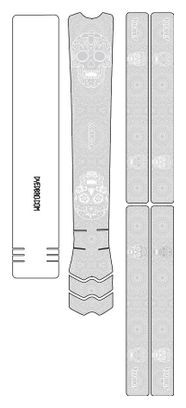 Kit de Protection Cadre Dyedbro Frame Día de Muertos Blanc