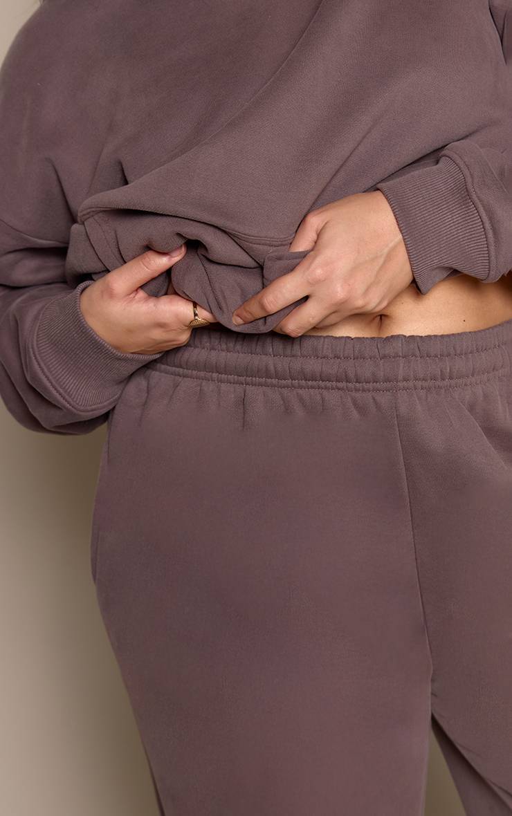 Charcoal Grey Jogging Grande Taille À Jambes Resserrées