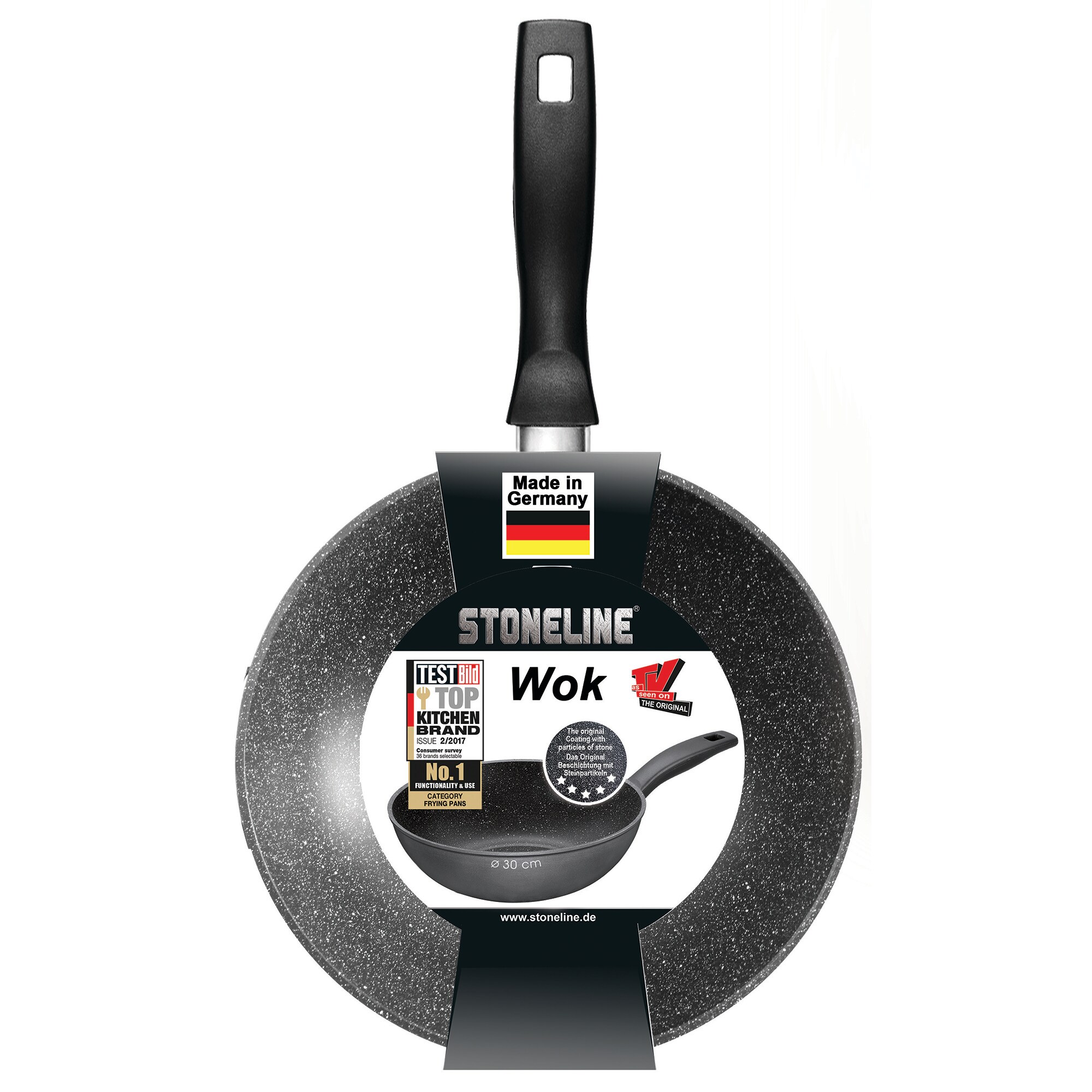 STONELINE® Wok 30cm, Made in Germany