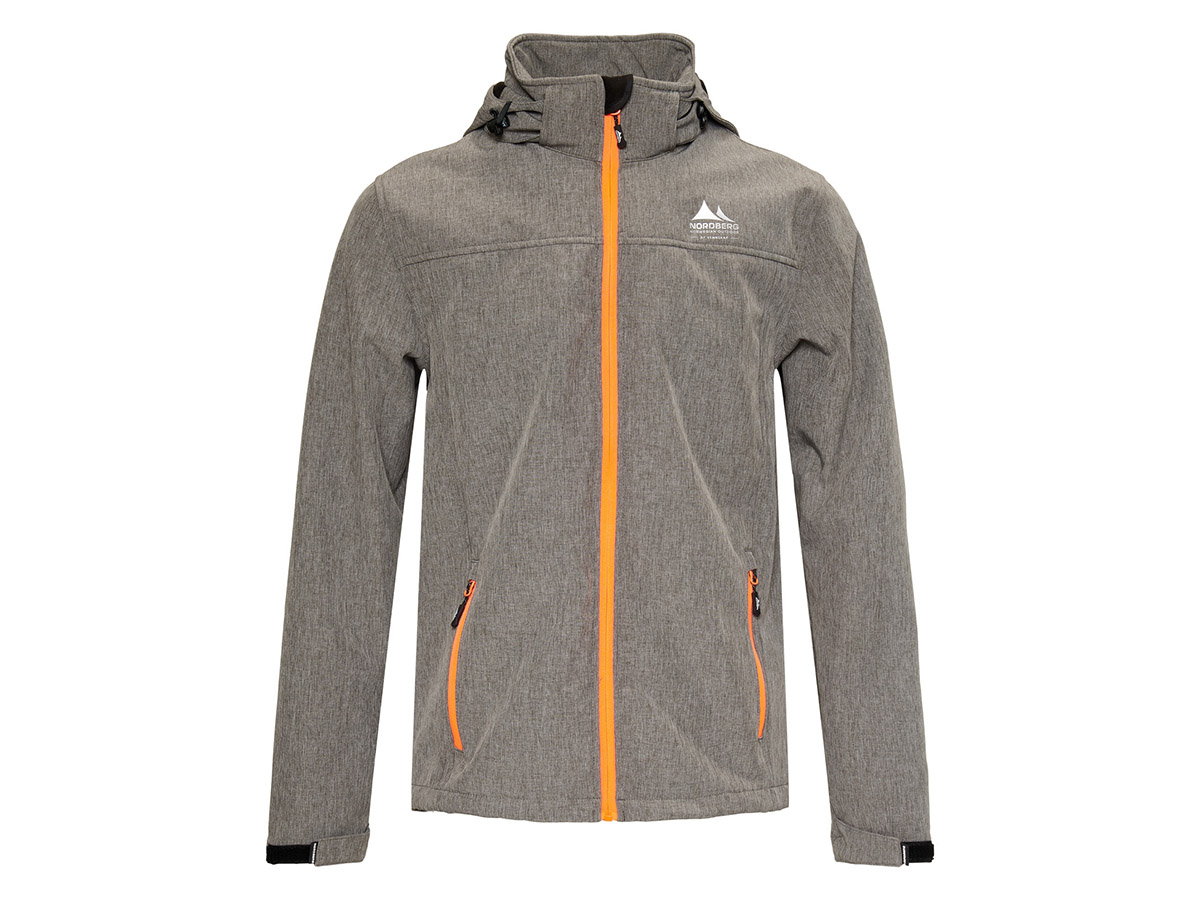 Nordberg Mats Grey Melange heren softshell jas