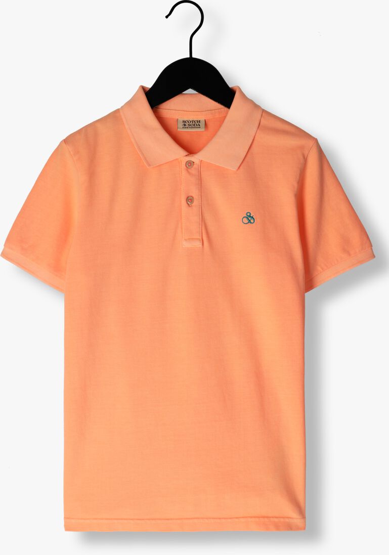 SCOTCH & SODA koraal scotch & soda polo garment-dyed pique polo