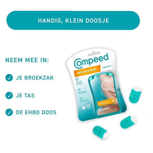 Compeed Anti-Spots Conceal & Go patches 15 stuks