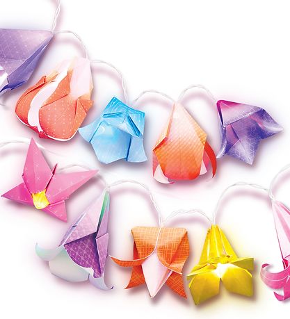 4M - KidzMaker - 180 cm - Origami Lysk?de Blomster