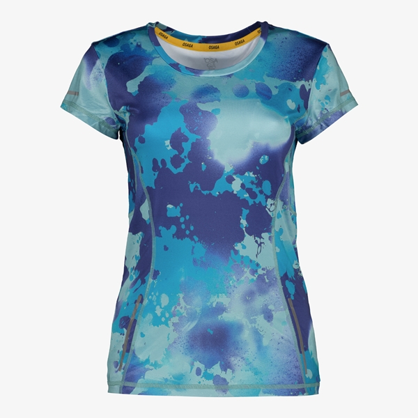 Osaga Dry dames hardloop T-shirt blauw