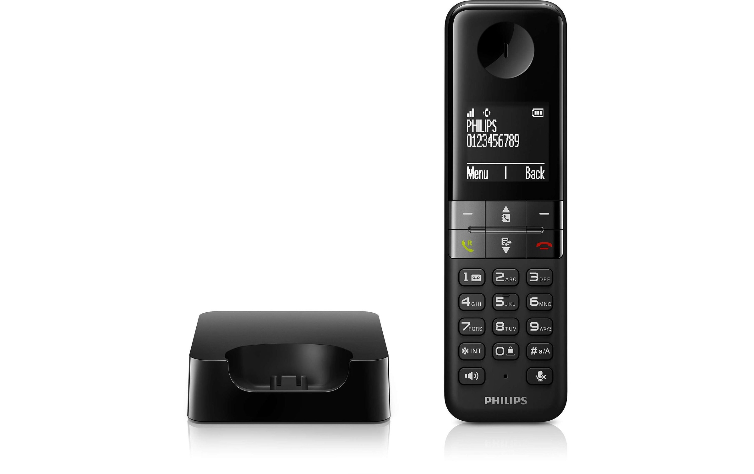 Philips Schnurloses DECT-Telefon »D4701B Schwarz« ( )