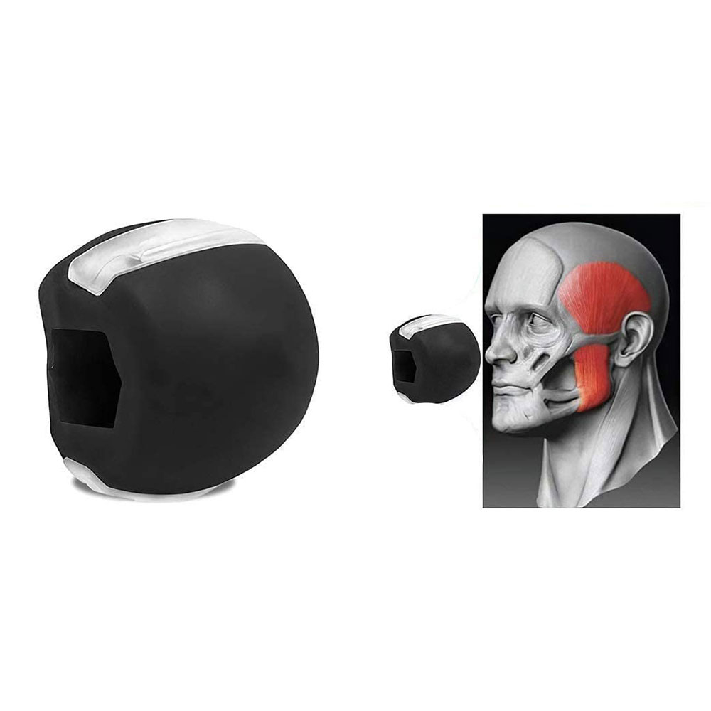 Kiefer Muskel Trainer Übungsball Jawline - Schwarz