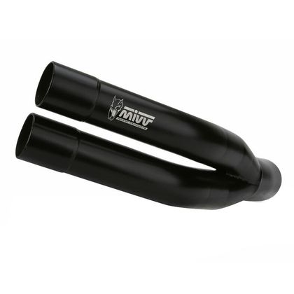Silencieux Mivv DOUBLE GUN INOX NOIR - Gris