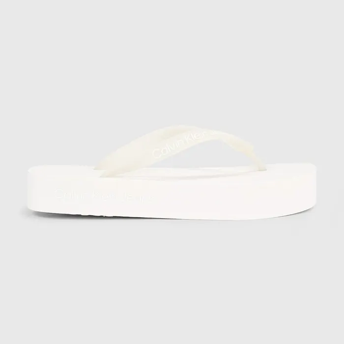 Calvin Klein Flatform Logo Teenslippers Dames