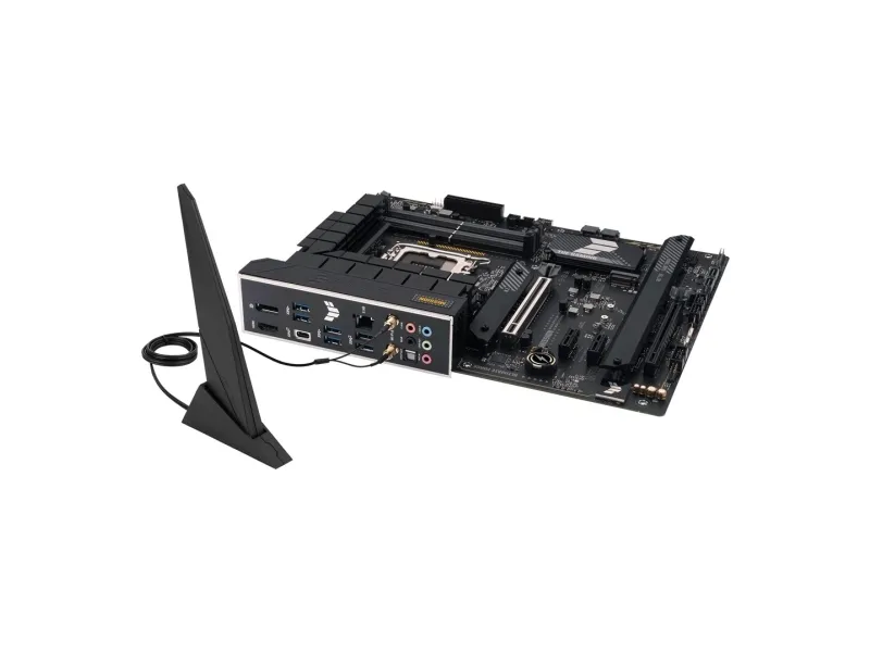 ASUS TUF GAMING H770-PRO WIFI - Bundkort - ATX - LGA1700 sokkel - H770 Chipset - USB-C 3.2 Gen 2x2, USB 3.2 Gen 2, USB 3.2 Gen 1, USB-C 3.2 Gen 1 - 2.5 Gigabit LAN, Wi-Fi 6, Bluetooth - onboard grafik (CPU påkrævet) - HD Audio (8-kanaler)