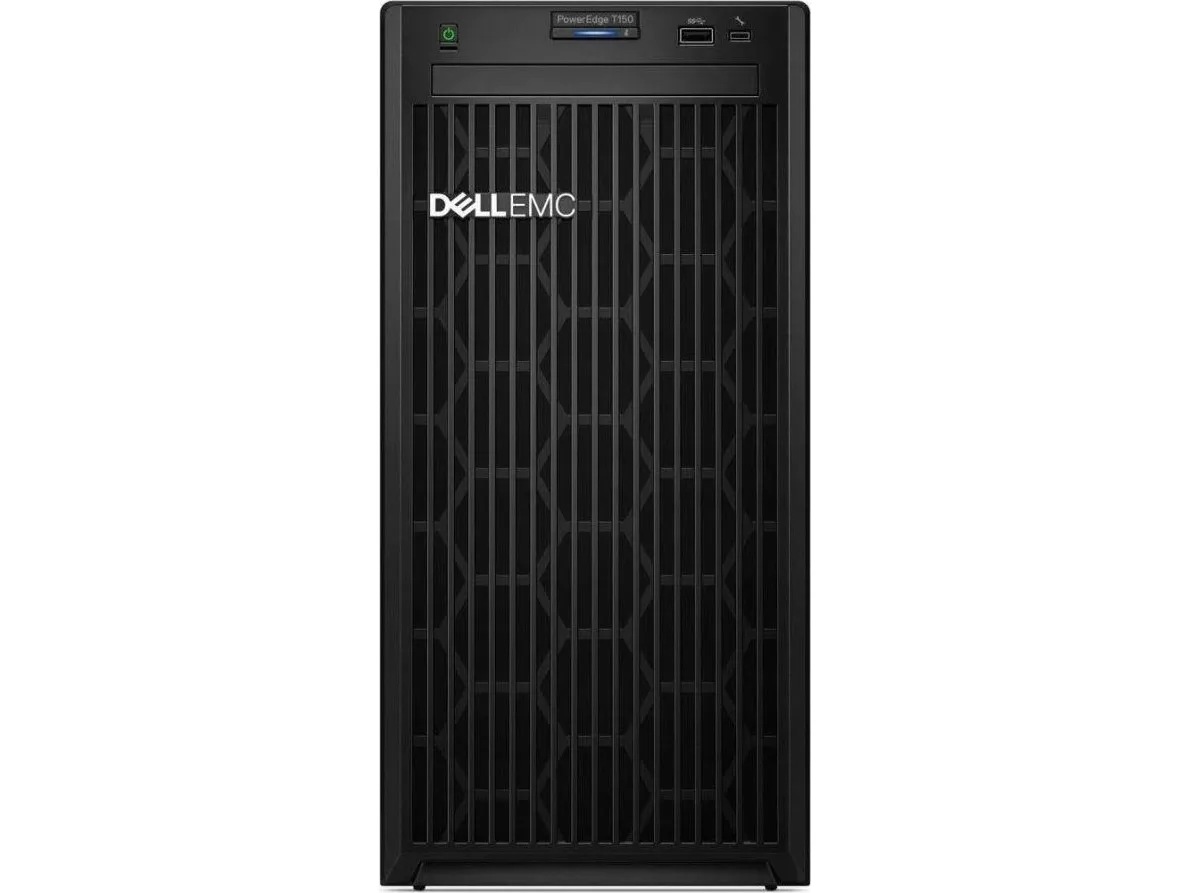 Dell PowerEdge T150 - Server - MT envejs - 1 x Xeon E-2314 / op til 4.5 GHz - RAM 16 GB - HDD 2 TB - Matrox G200 - Gigabit Ethernet - skærm: ingen - sort - med 3 års Basic Onsite