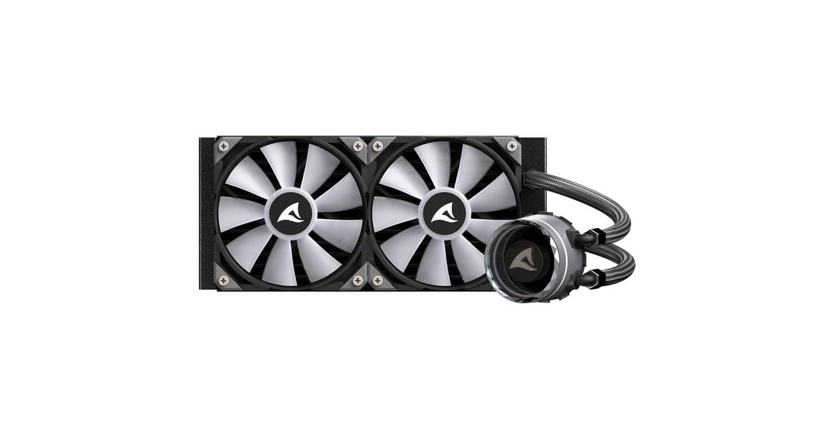SharkoonS80 RGB waterkoeling  (Zwart, 4-pins PWM fan-connector)
