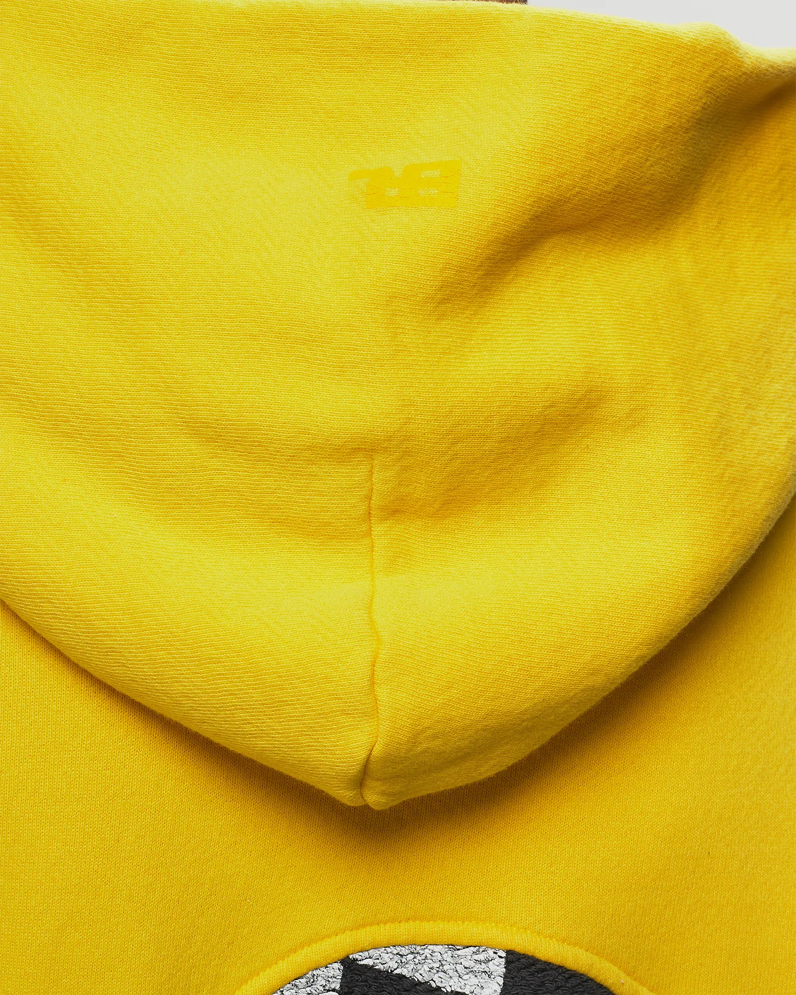 ERL YELLOW CHECKER SWIRL HOODIE KNIT