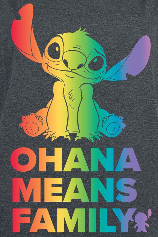 Ohana - Arc-En-Ciel | Lilo & Stitch T-Shirt Manches courtes